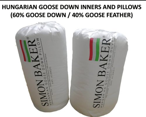 Hungarian Goose Down 60% Down 40% Feather Duvet Inners - Three Quarter 