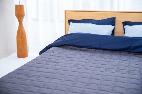 Classic Plain Dyed Polycotton Linen Duvet Covers  - Three Quarter Including 2 Pillow Cases