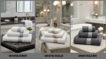 Greek Key 600GSM Towels 