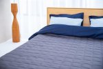 Classic Plain Dyed Polycotton Linen Duvet Covers  - Queen Including 2 Pillow Cases